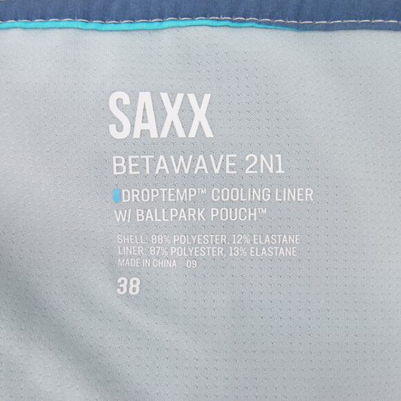 SAXX Betawave Swim Trunks Multicolor Striped Board Shorts Quick Dry Size 38 NWT - Picture 12 of 15